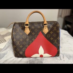 Louis Vuitton Limited Edition Game On Monogram Speedy 30